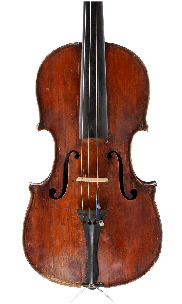 A violin, labelled Antonius Stradivarius