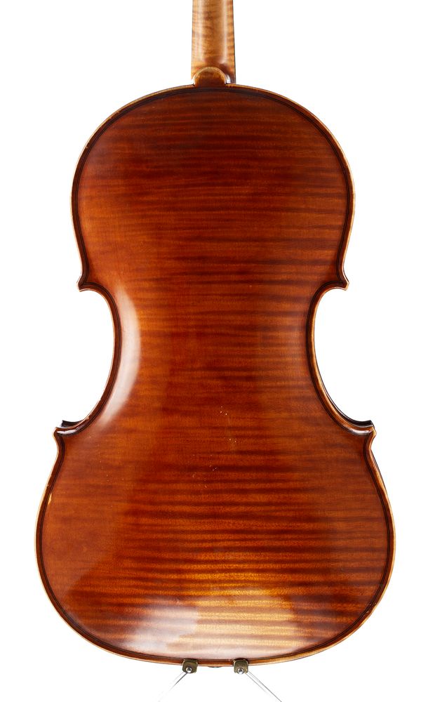 A viola by Lawrence Cocker, Derby, 1953 - back