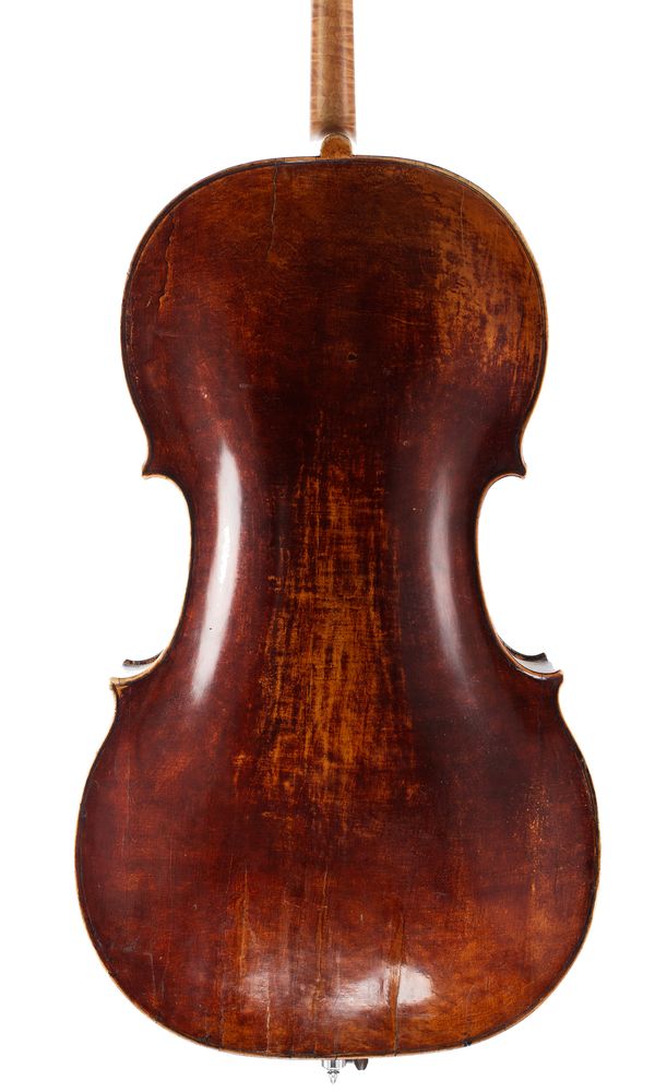 A cello, possibly Bolzano, circa 1800 - back