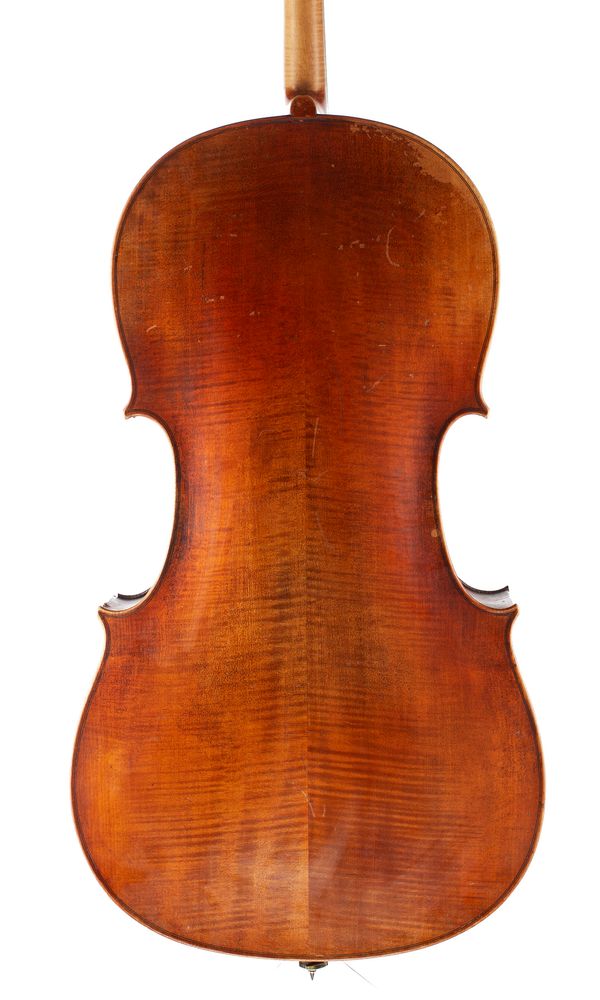 A cello, Workshop of Jérôme Thibouville-Lamy, Mirecourt, circa 1890 - back