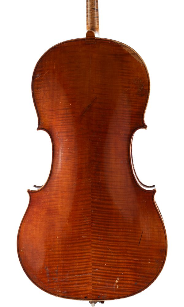 A cello, Mirecourt, circa 1910 - back