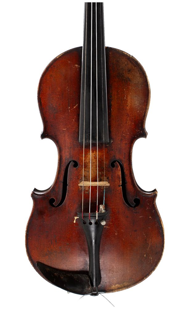 A violin, indistinctly labelled
