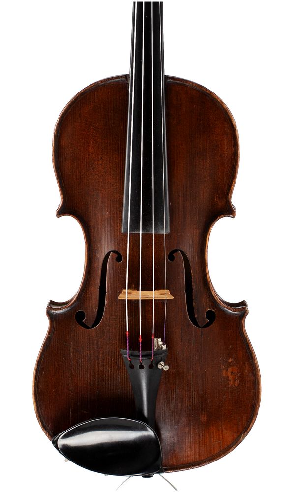 A violin, branded Mansuy