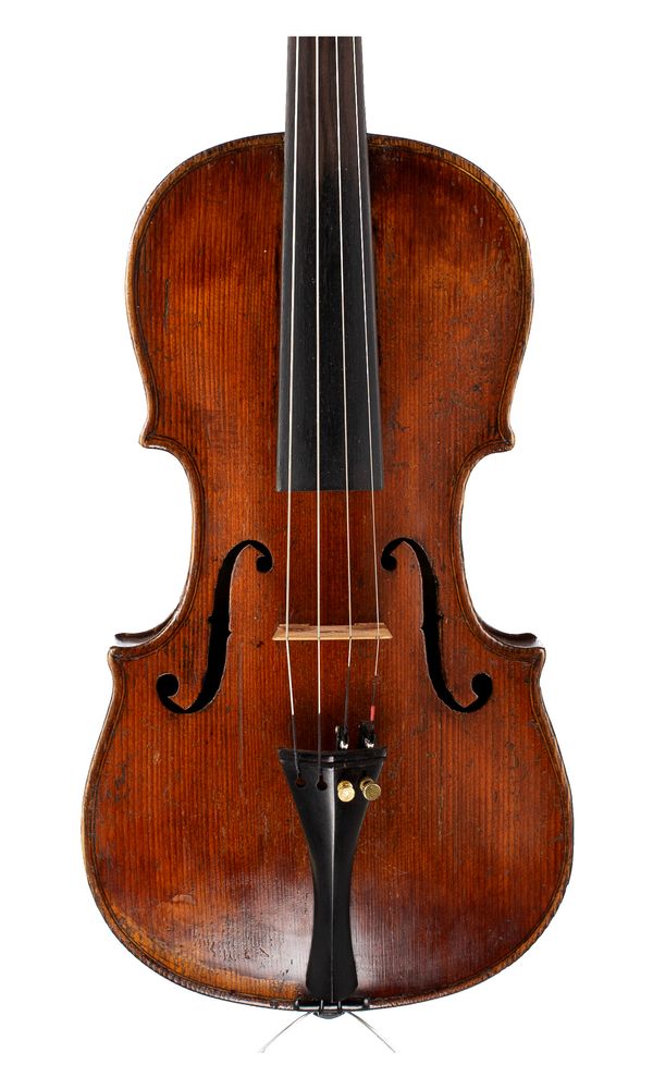 A violin, labelled Kurt Harley [?]
