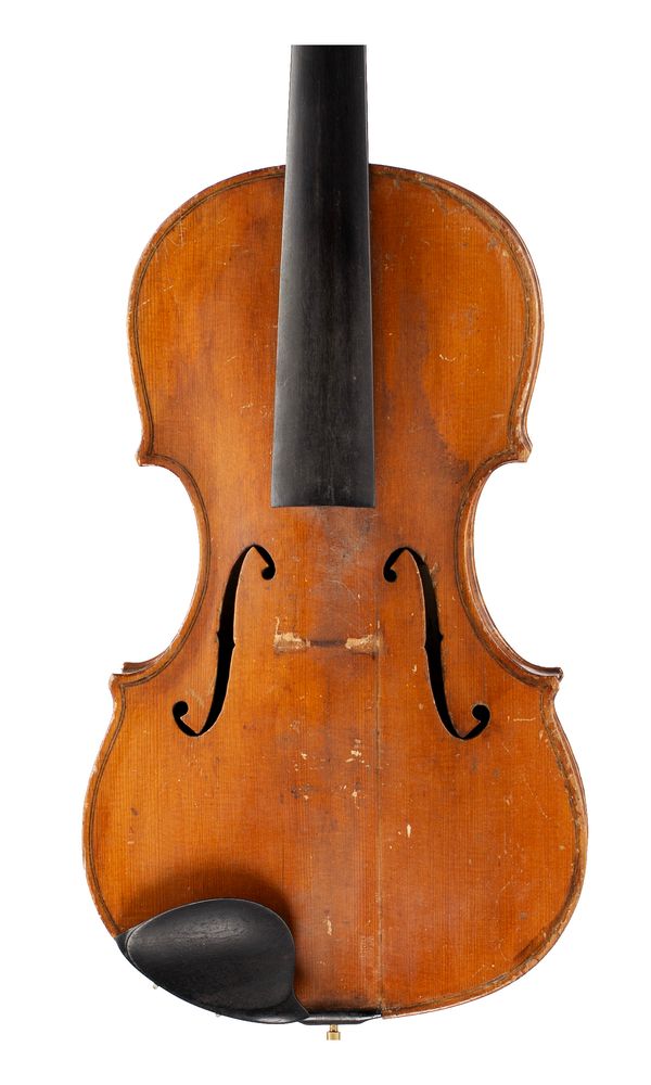 A violin, labelled Alexander Henderson