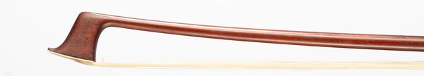 A nickle-mounted violin bow, unbranded