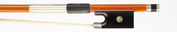 A silver-mounted viola bow, unbranded