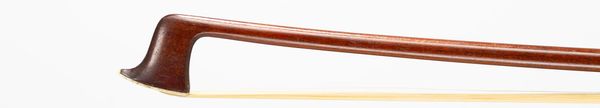 A silver-mounted violin bow, branded Hawkes and Sons