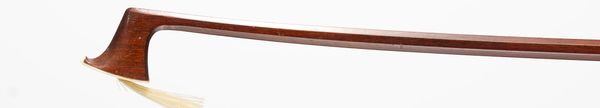 A silver-mounted violin bow, unbranded