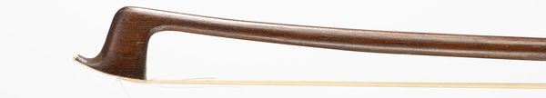 A nickel-mounted violin bow, unbranded