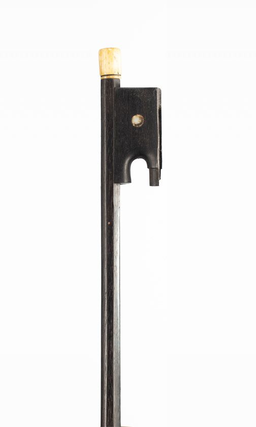 A bone-mounted violin bow, unbranded