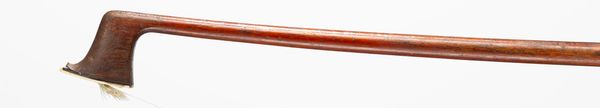 A nickel-mounted violin bow, unbranded