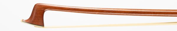 A nickel-mounted violin/viola bow, unbranded