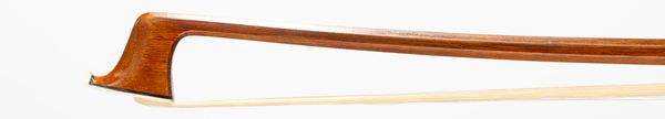 A silver-mounted violin bow, unbranded