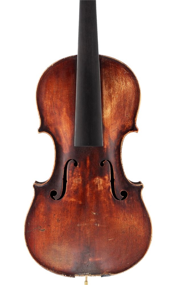A violin, labelled Johann Ulrich Fichtl