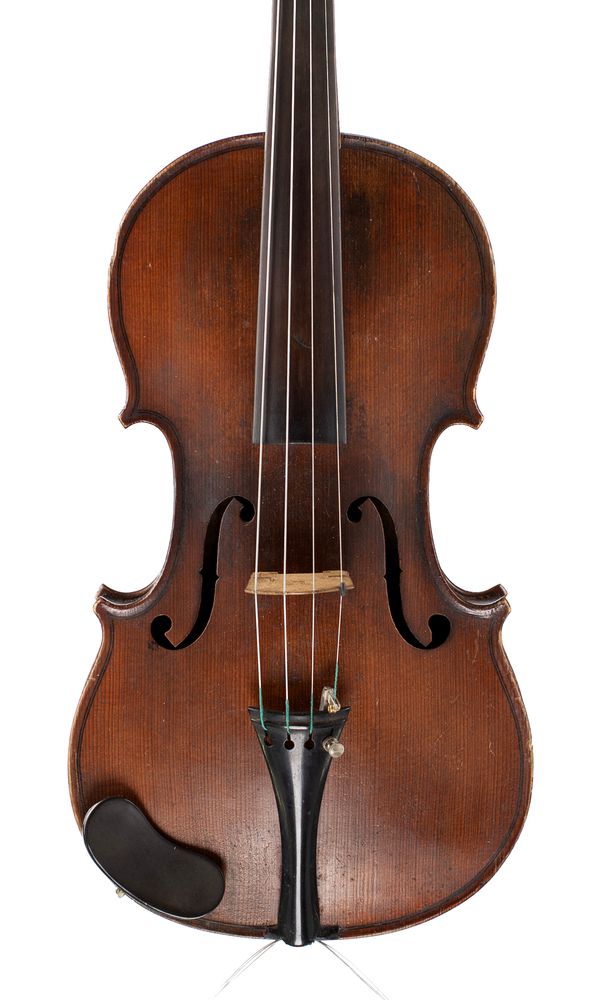 A violin, labelled Antonius Stradivarius