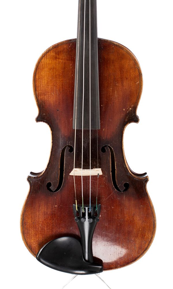 A violin, labelled Antonius Stradiuarius