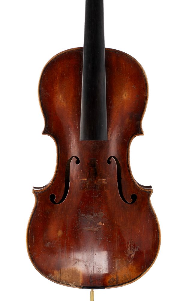 A violin, labelled Luca Polis