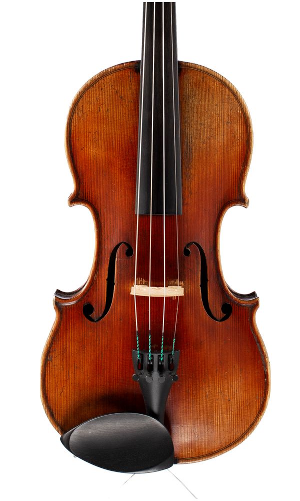 A violin, labelled Antonius Stradiuvarius