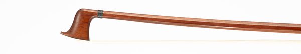 A gold-mounted violin bow, branded P. R. Leblanc