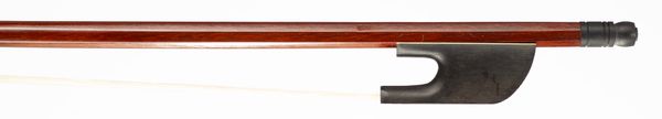 An ebony-mounted baroque violin bow, unbranded