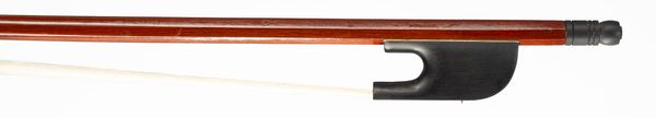 An ebony-mounted baroque violin bow, unbranded
