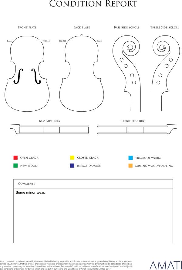 A violin, Germany, 20th Century - condition report