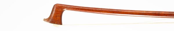 A nickel-mounted violin bow, Workshop of Roderich Paesold, Germany