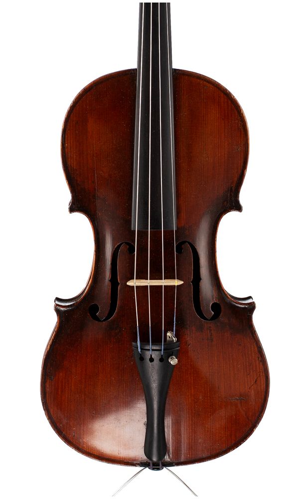 A violin, labelled Gaffino
