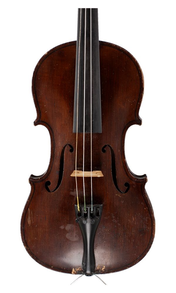 A violin, labelled Guarnerius