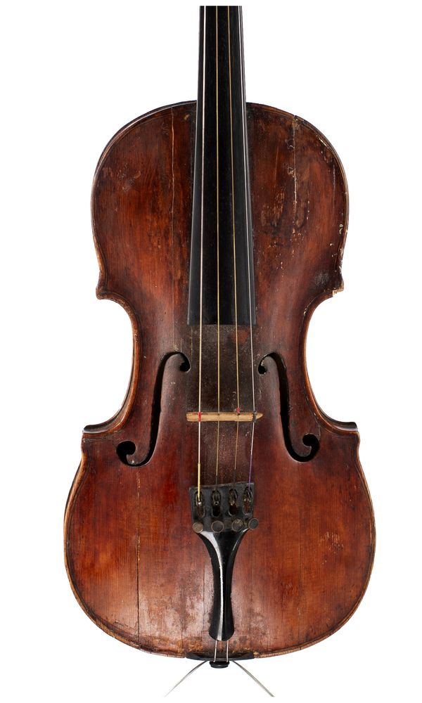 A violin, labelled Thom. Zach