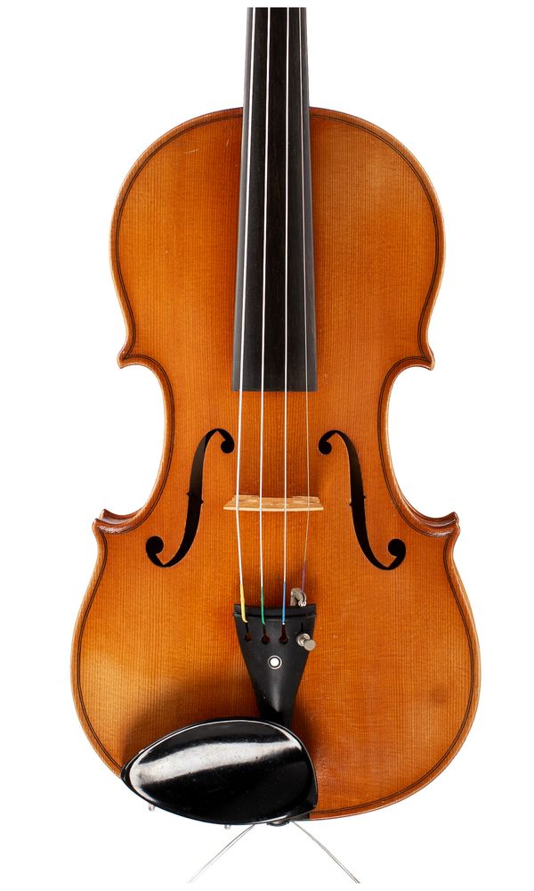 A violin, labelled R. Paesold