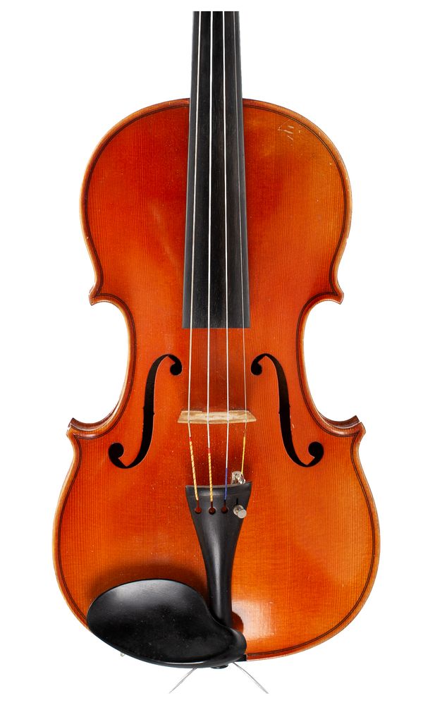 A violin, labelled Franz Sadner