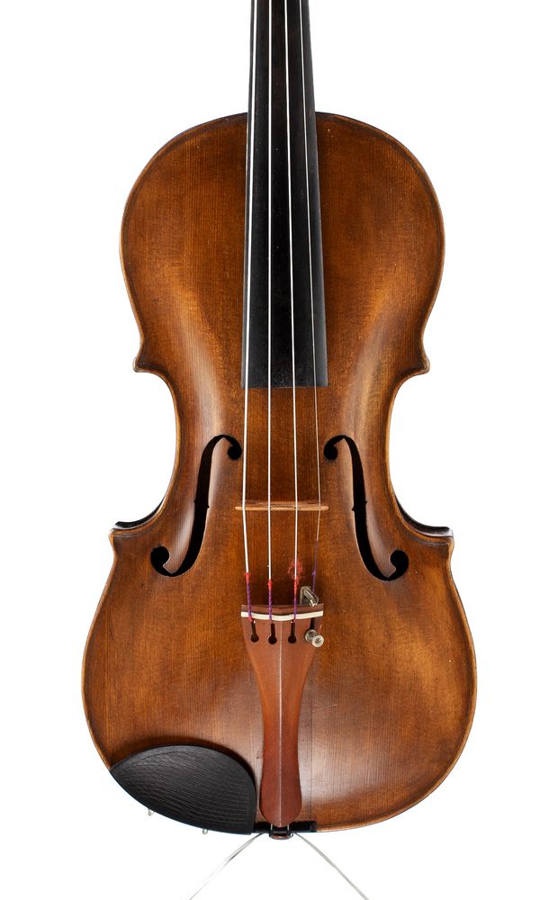 A violin labelled, Antonius Stradivarius