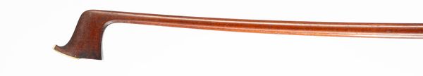 A silver-mounted violin bow, unbranded