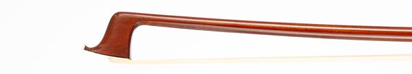 A silver-mounted cello bow, unbranded