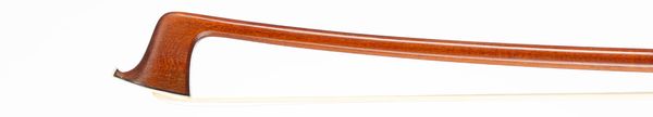 A silver-mounted, self adjusting violin bow, unbranded