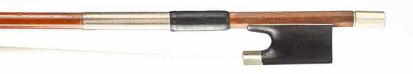 A nickel-mounted violin bow, Workshop of Martin, Leipzig