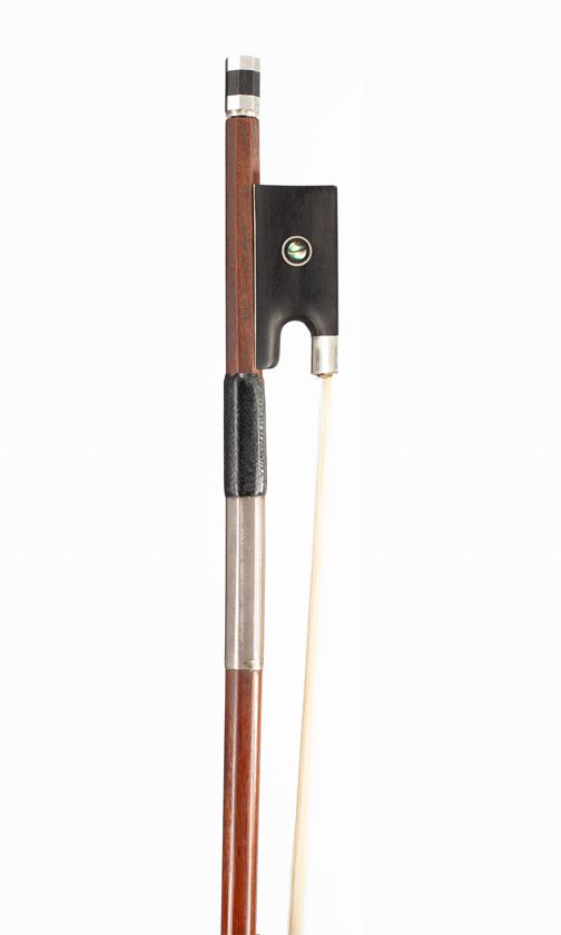 A silver-mounted violin bow by Emil Werner, Germany, circa 1920