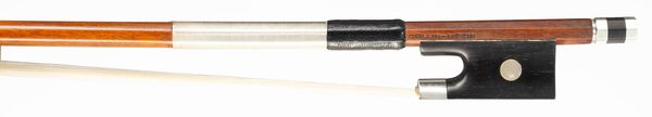 A silver-mounted violin bow by François Lotte, France, circa 1945