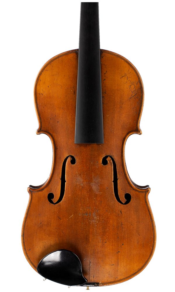 A violin, labelled William Duke, London, 1723
