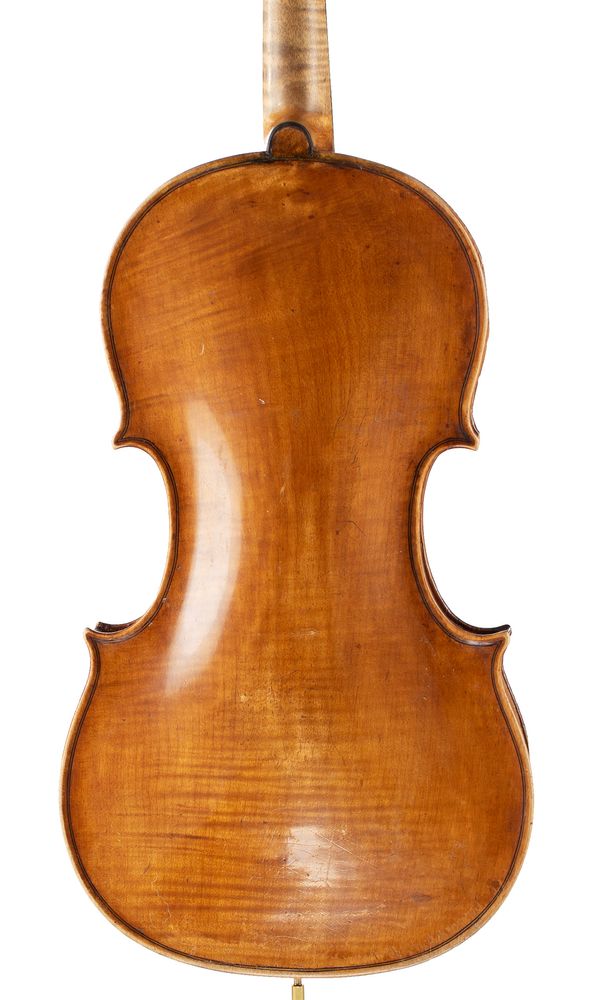A violin, possibly France, 18th Century - back