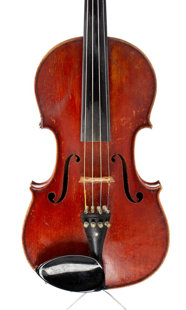 A violin by A. Warrick, Leeds, 1895