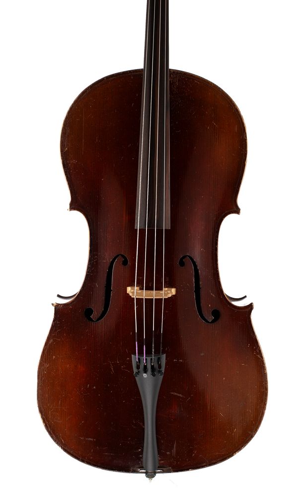 A cello, labelled Antonius Stradivarius