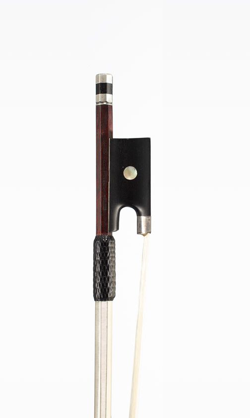 A silver-mounted violin bow by Eugène Cuniot, circa 1900, Paris