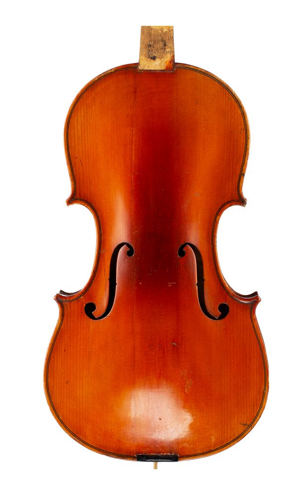 A violin, labelled Nicclaus Amatius