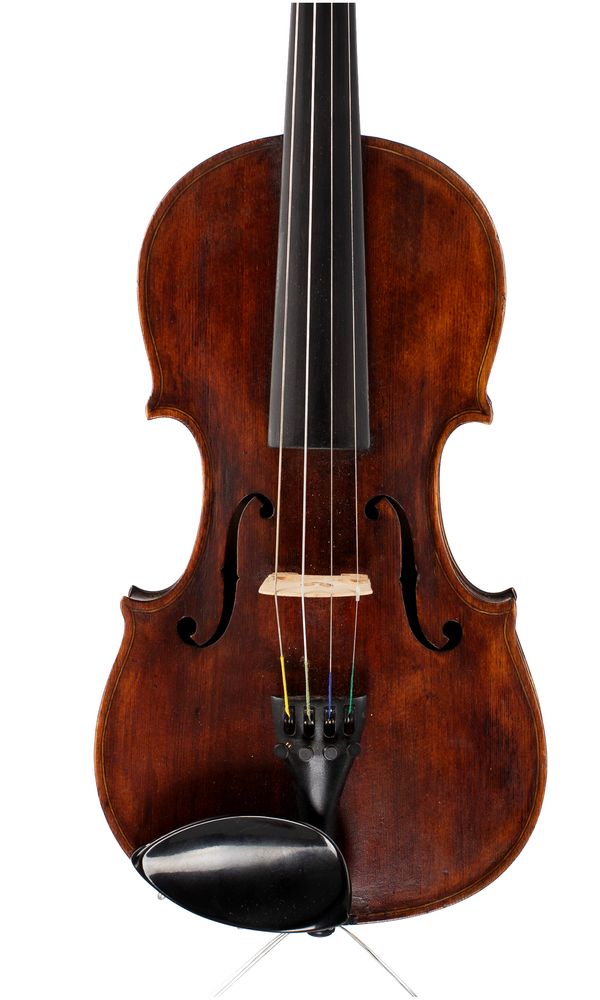 A violin, labelled Antonius Stradiuarius