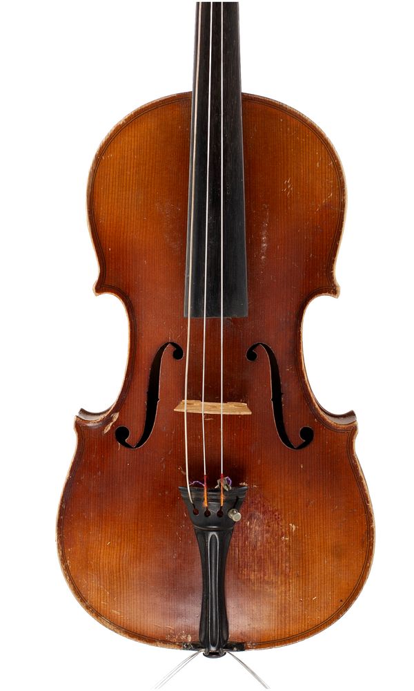 A violin, labelled Antonius Stradivarius