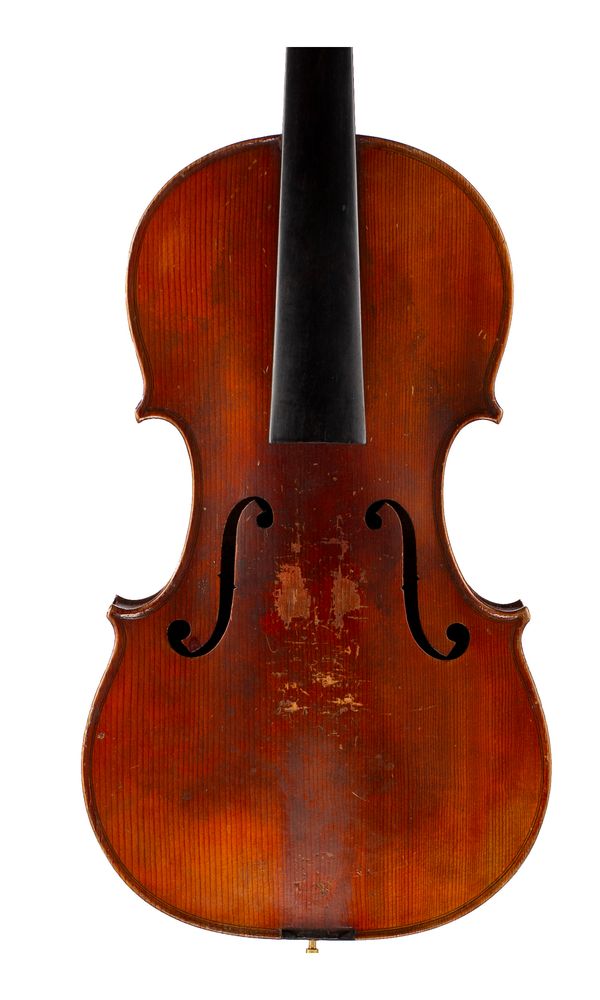 A violin, labelled J.T.L