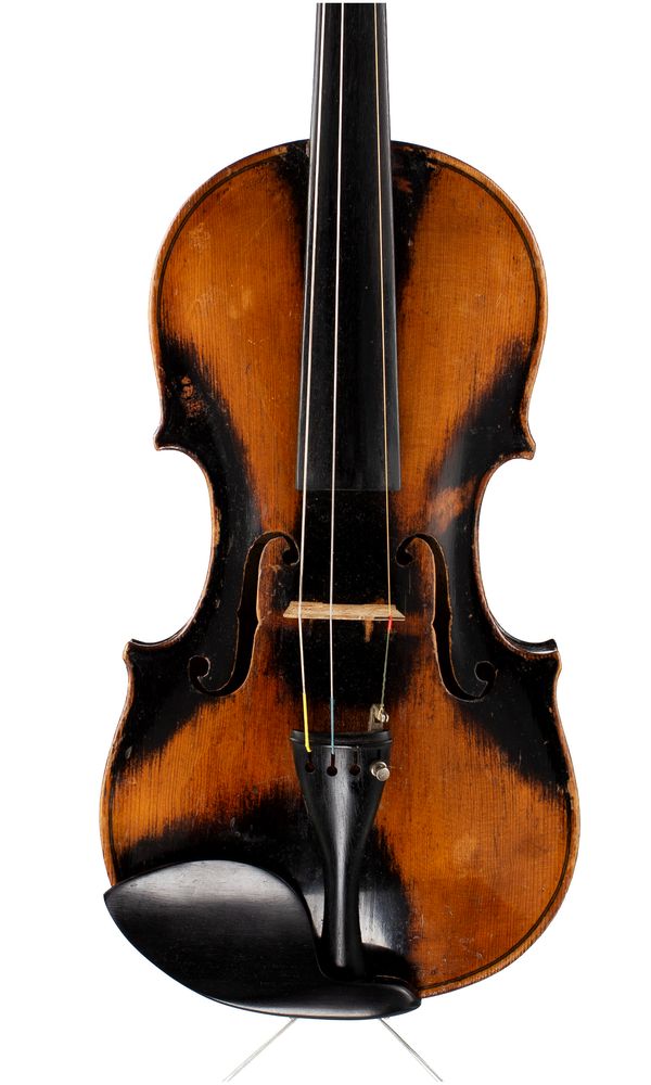 A violin, labelled Francifcus Geiffenhof